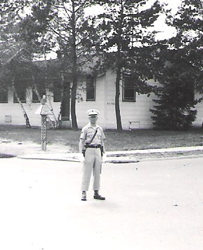 Bill Allen On Traffic Duty For Air Show At Westover 1965